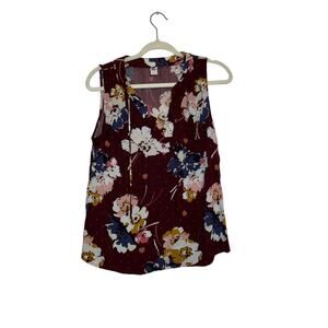 Old Navy Boho Floral Tank Top Comfortwear Summer Size Medium